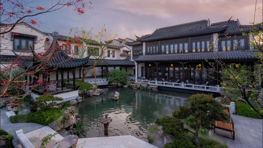 安吉慢谷中式合院古建施工