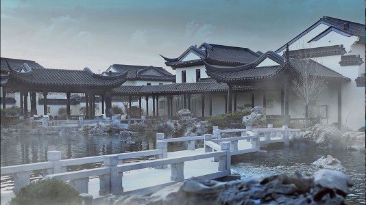 鞍山春风里中式合院古建施工